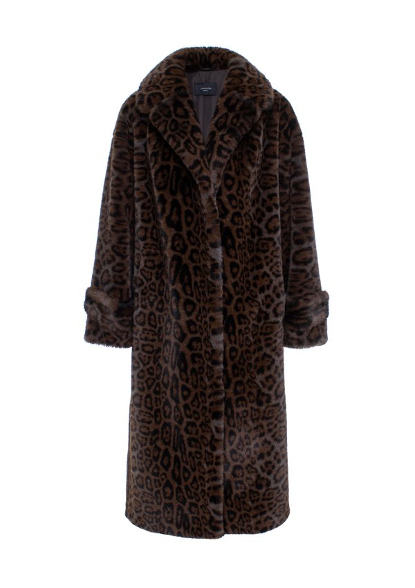 Экошуба в принт "леопард" Laplandia